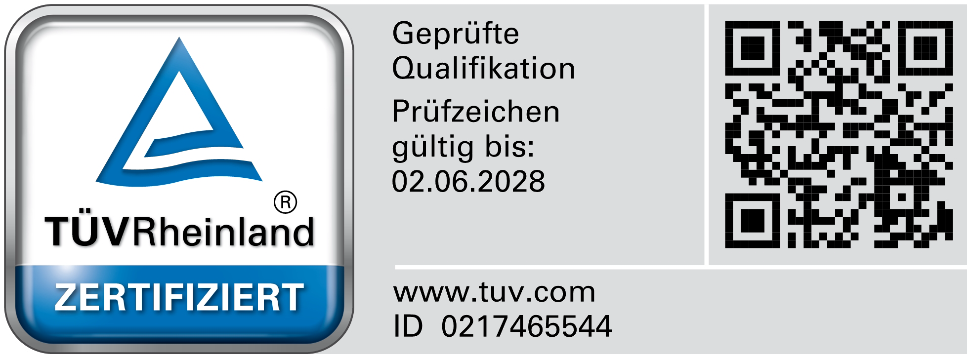 TÜV Rheinland Zertifiziert
